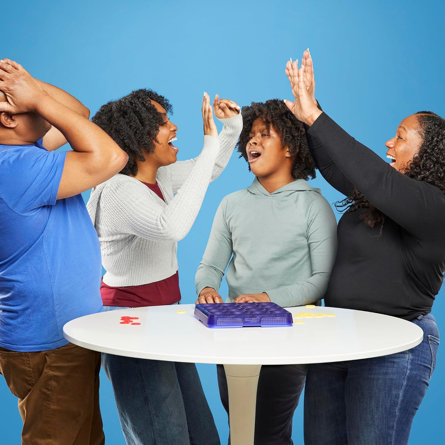 Connect 4 Frenzy Game | Bounce Discs 4 The Win | Family Party Games for Kids, Teens, and Adults | Ages 8+ | 2 to 6 Players | 10 Mins. | Portable Games - Image 9