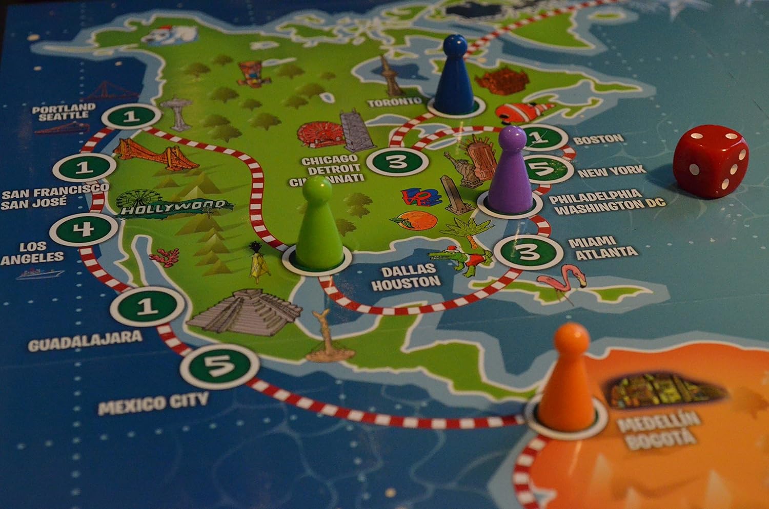 Santa's Sleigh Ride - Educational Christmas Board Game for 2-6 Players, Ages 5+ - Image 4