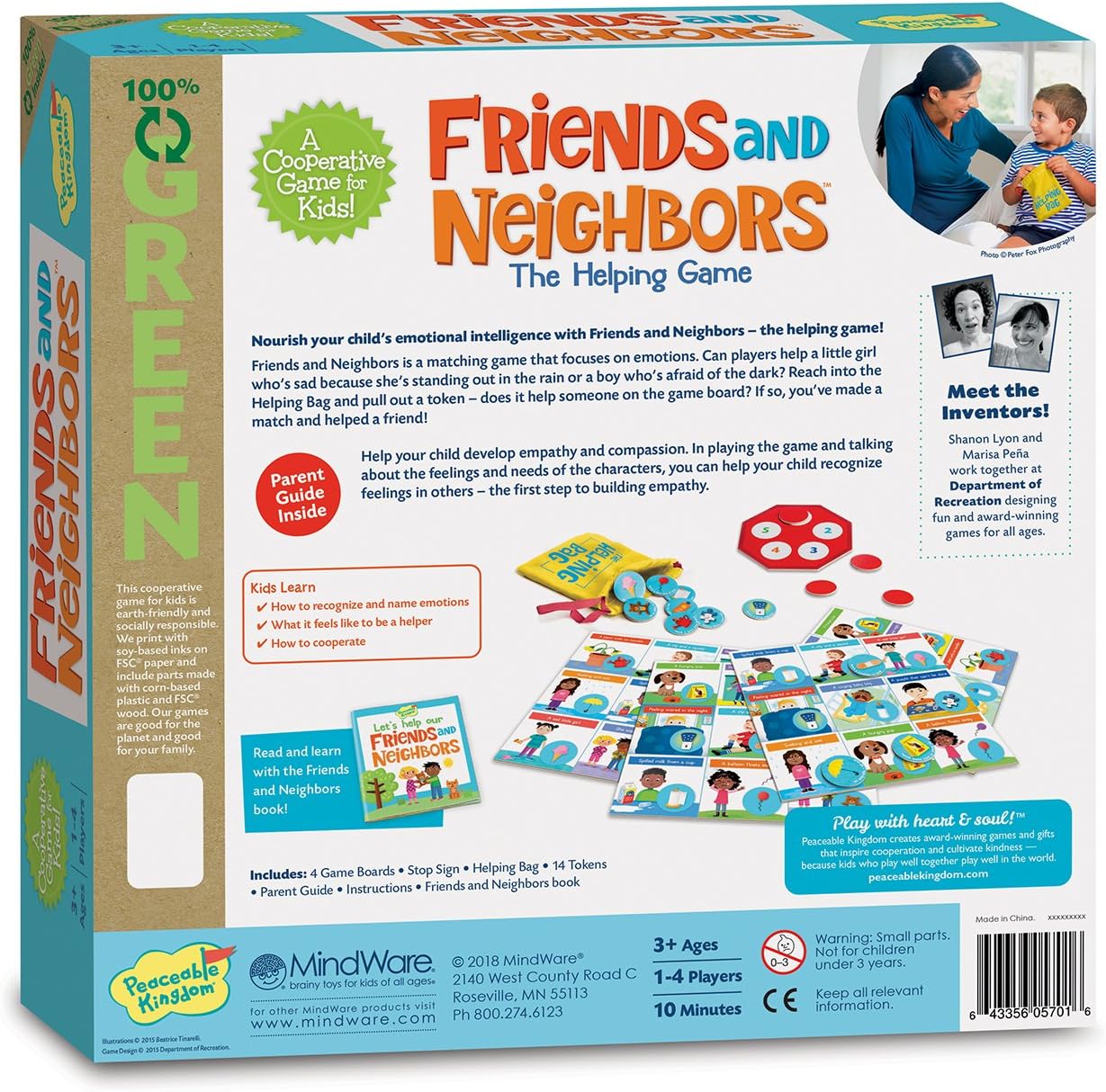 Peaceable Kingdom Friends and Neighbors: The Helping Game Emotional Development Cooperative Game for Kids - Image 4