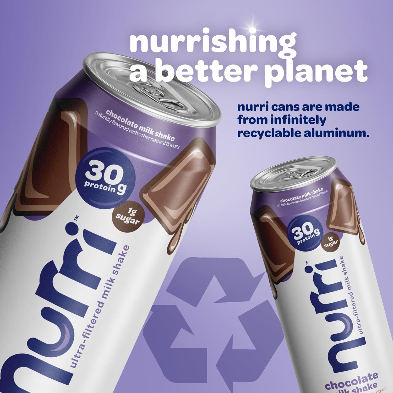 Nurri - 30g Protein Ultra Filtered Milk Shake – Chocolate - Lactose Free, Low Sugar, 150 Calories, 10 Vitamins and Minerals - 11 fl oz, 10 Cans - Image 6