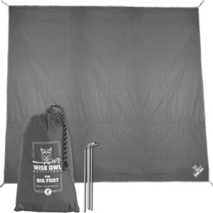 Wise Owl Outfitters Camping Tarp – Waterproof Ultralight Ground Sheet, Tent Footprint & Tent Accessories for Campers, Backpackers, Hammocks & Outdoor Adventure Gear