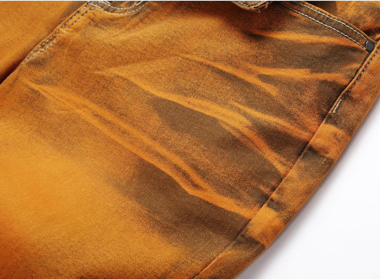 Men's Slim Fit Stretch Jean Blue Or Black Comfortable Soft Ripped Pants Demin - Image 4