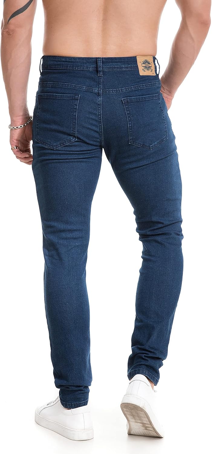 TEGIAS Mens Slim Fit Stretch Jeans Classic Comfort Regular Fit - Image 5
