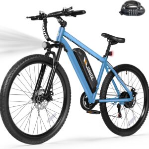 M200 Electric Bike for Adults – 21-Speed Gear 27.5″ Mountain E-Bike, 1200W Peak Brushless Motor 28MPH, 48V 10.4Ah&13Ah Removable Battery, Up to 55-65 Miles Range, Step Over Commuter E-MTB, NFC Unlock