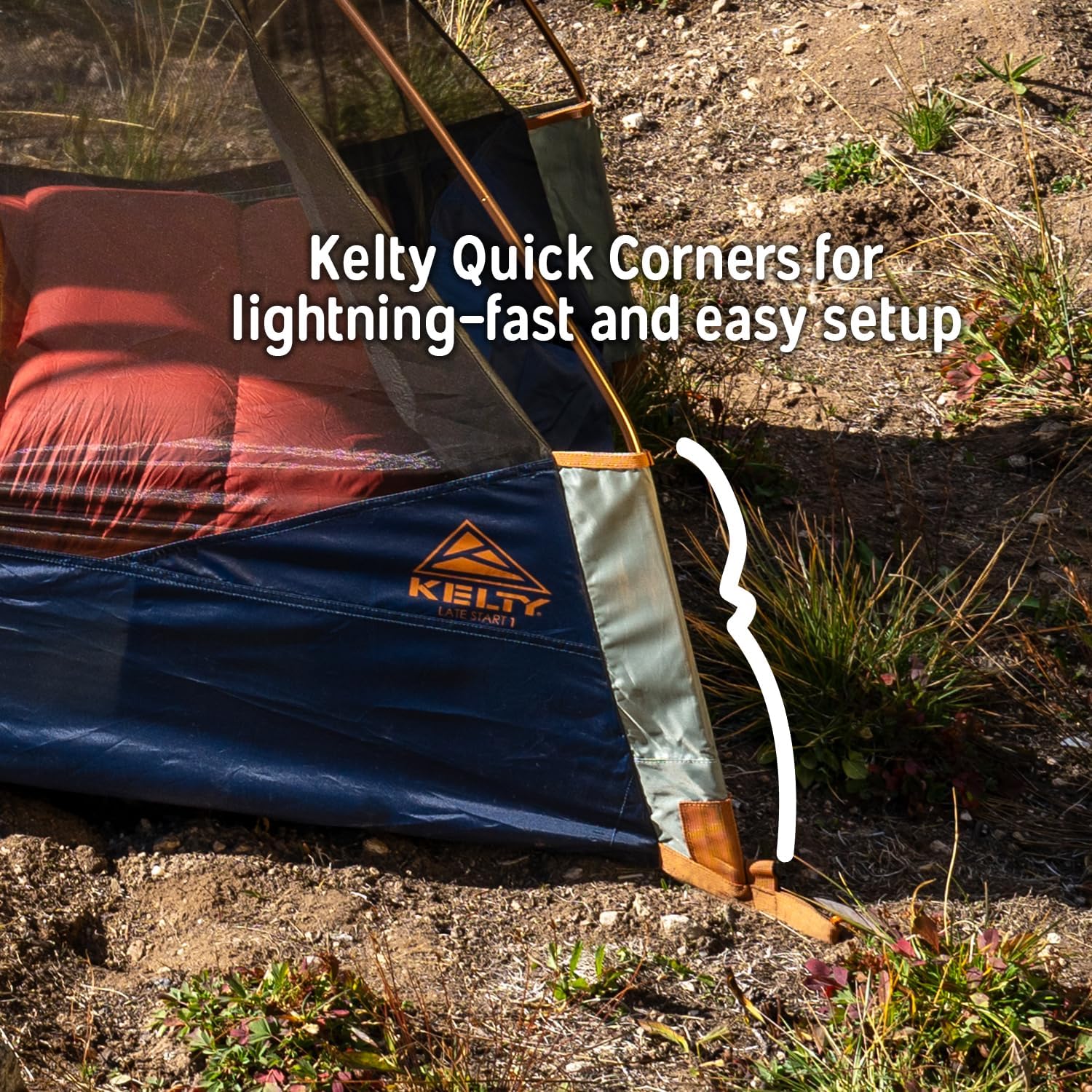 Kelty Late Start Backpacking Tent – Lightweight Two Man Camping Tent Shelter with Quickcorners, Aluminum Poles, Waterproof Poly Fly, Updated for 2024 | Camping Tent Shelter, Quickcorners, Aluminum Poles, Waterproof Poly Fly, Updated for 2024 - Image 7