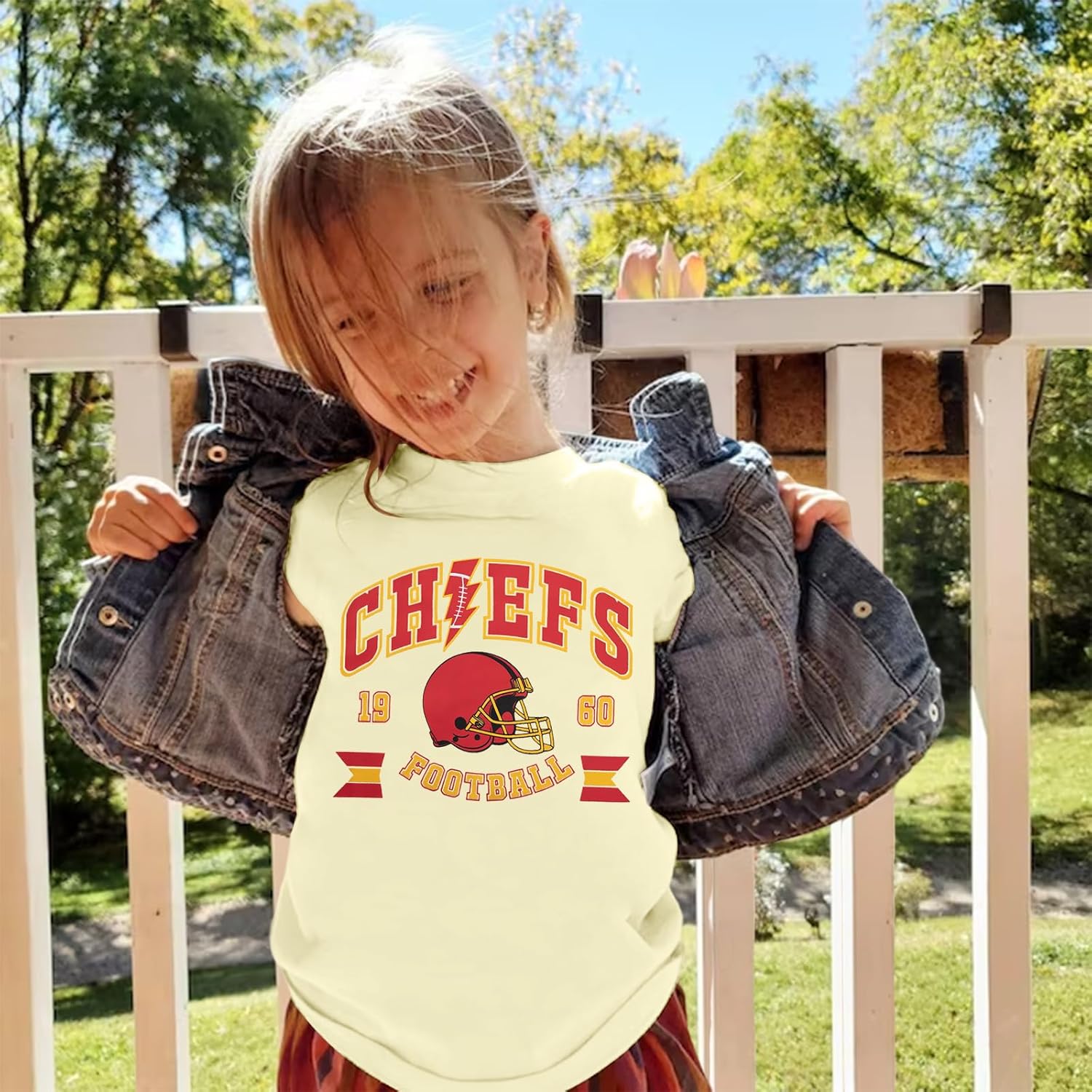 Football Shirt Boys Girls Game Day T Shirts Kids 1960 Football Team Fans Tees Graphic Short Sleeve Tops - Image 4