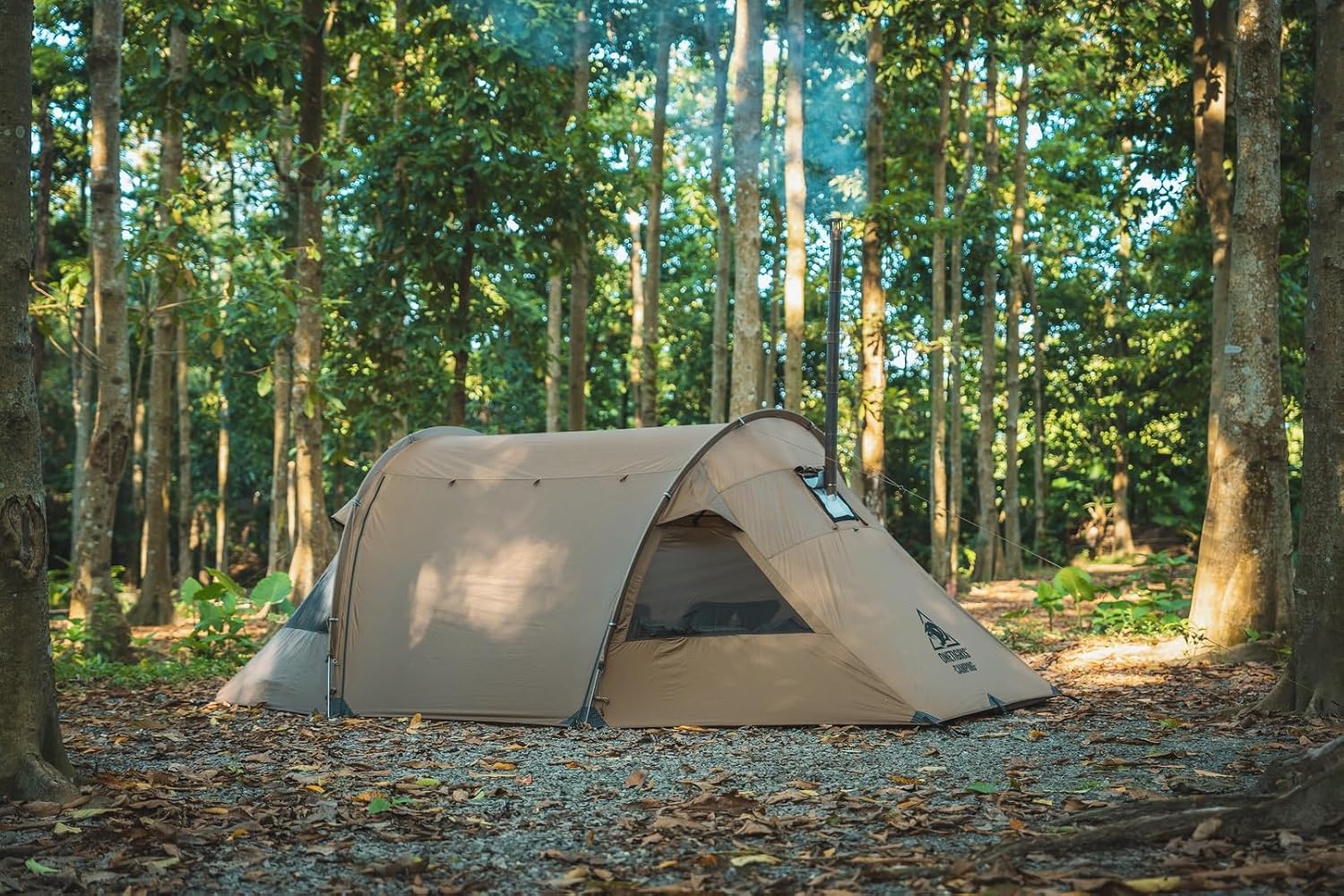 OneTigris Raven NEST Hot Tent with Stove Jack, Spacious Waterproof 2 Person Tunnel Tent for Camping, Hiking, Backpacking, Bushcraft - Image 9