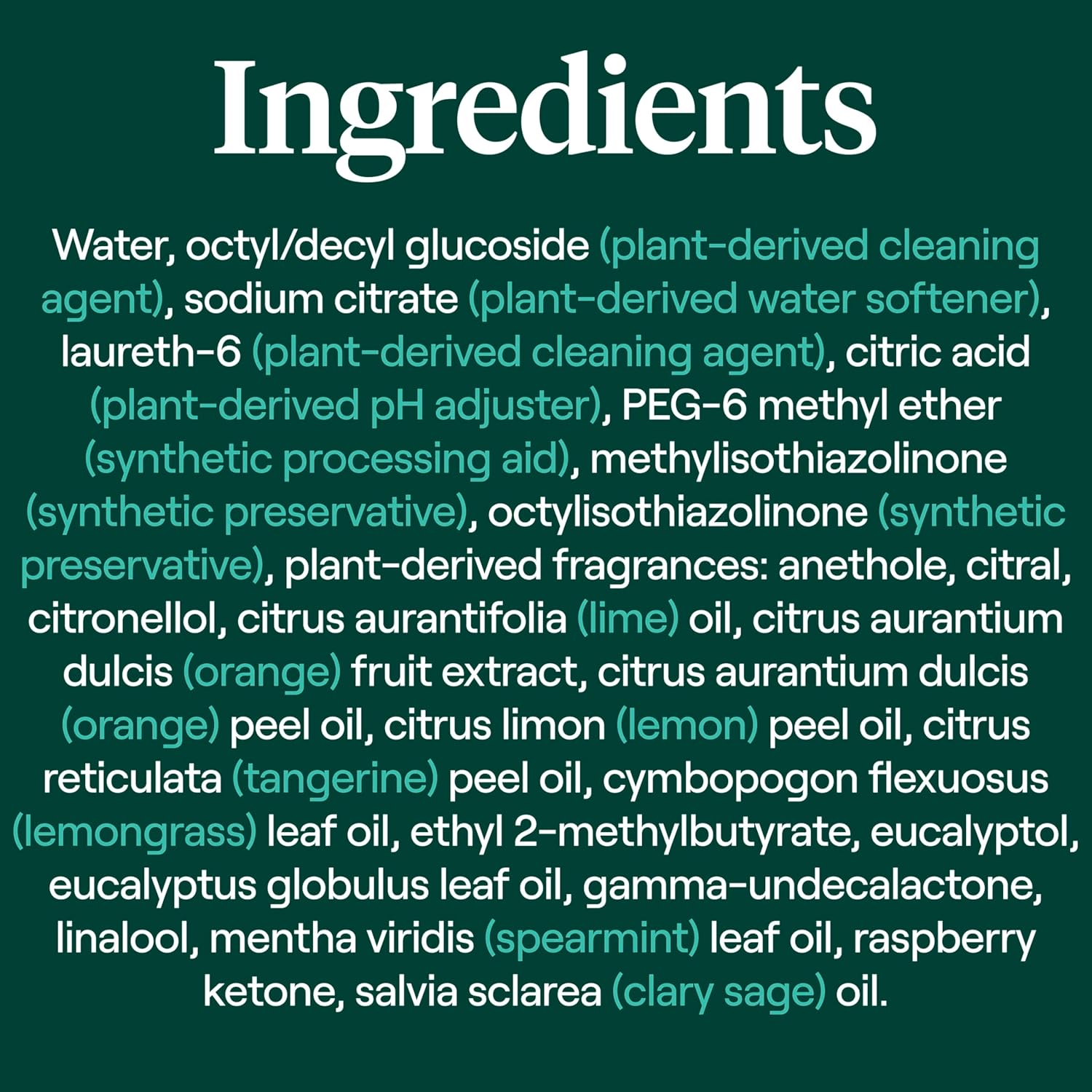 Seventh Generation All Purpose Cleaner Rejuvenating Yuzu Basil, For All Surfaces, 23 fl oz, Pack of 4 - Image 8