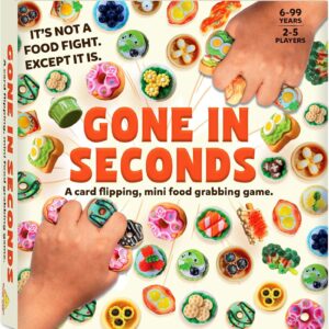 Gone in Seconds – Fast-Paced Mini Food Game for Kids, Teens & Adults, Quick Reflex Family & Party Board Game, Hilarious Food Grab Challenge, Replayable Fun, Gift for Ages 6, 7, 8 & Up, 2–5 Players