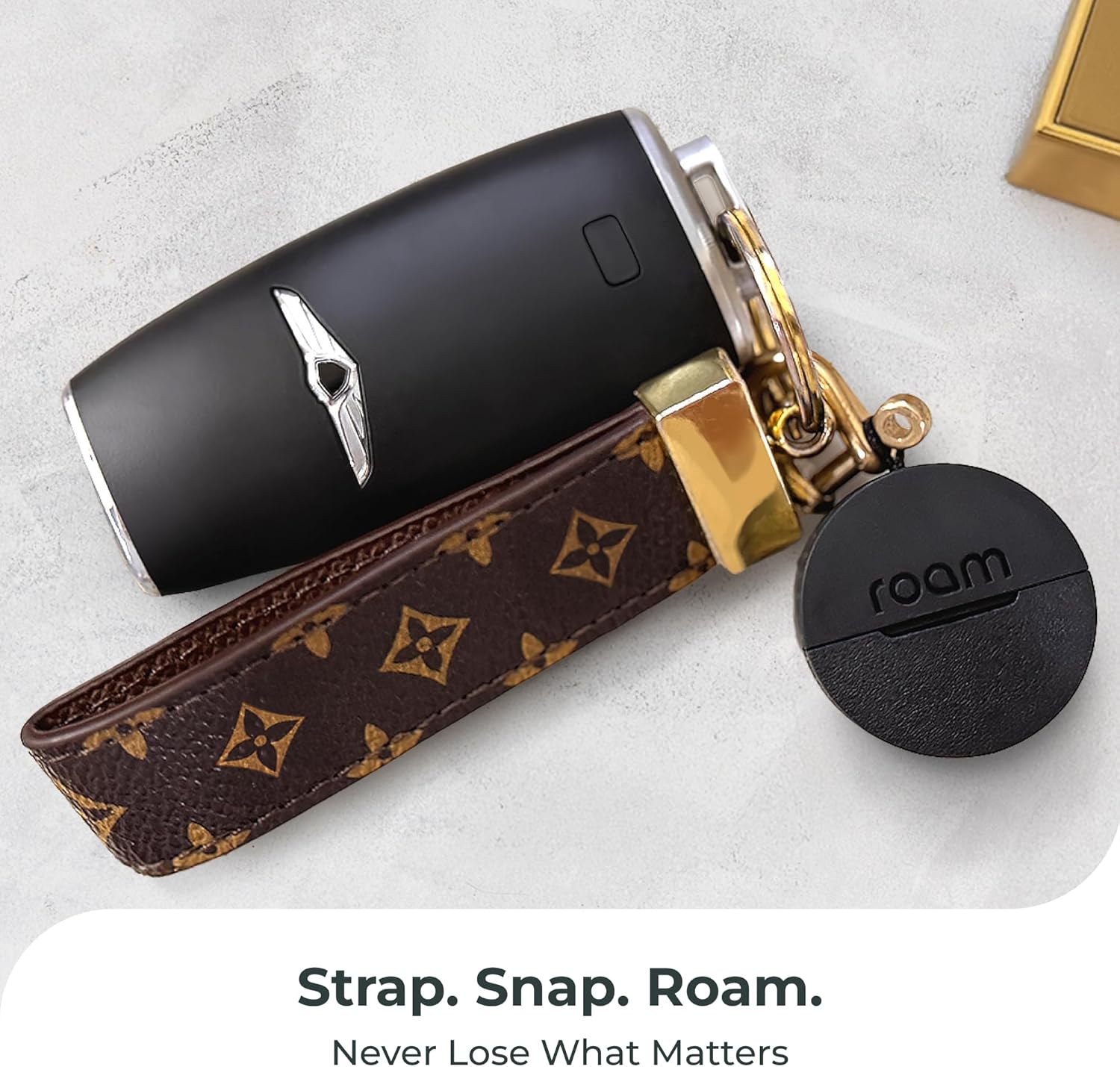 ROAM SMART TRACKER - Bluetooth Tracker & Item Locator for Keys, Luggage, Wallet, Kid & Pet Gear, (iOS, Android), No App or Subscription, Fast Setup, Waterproof | 1-Pack, Blue - Image 8