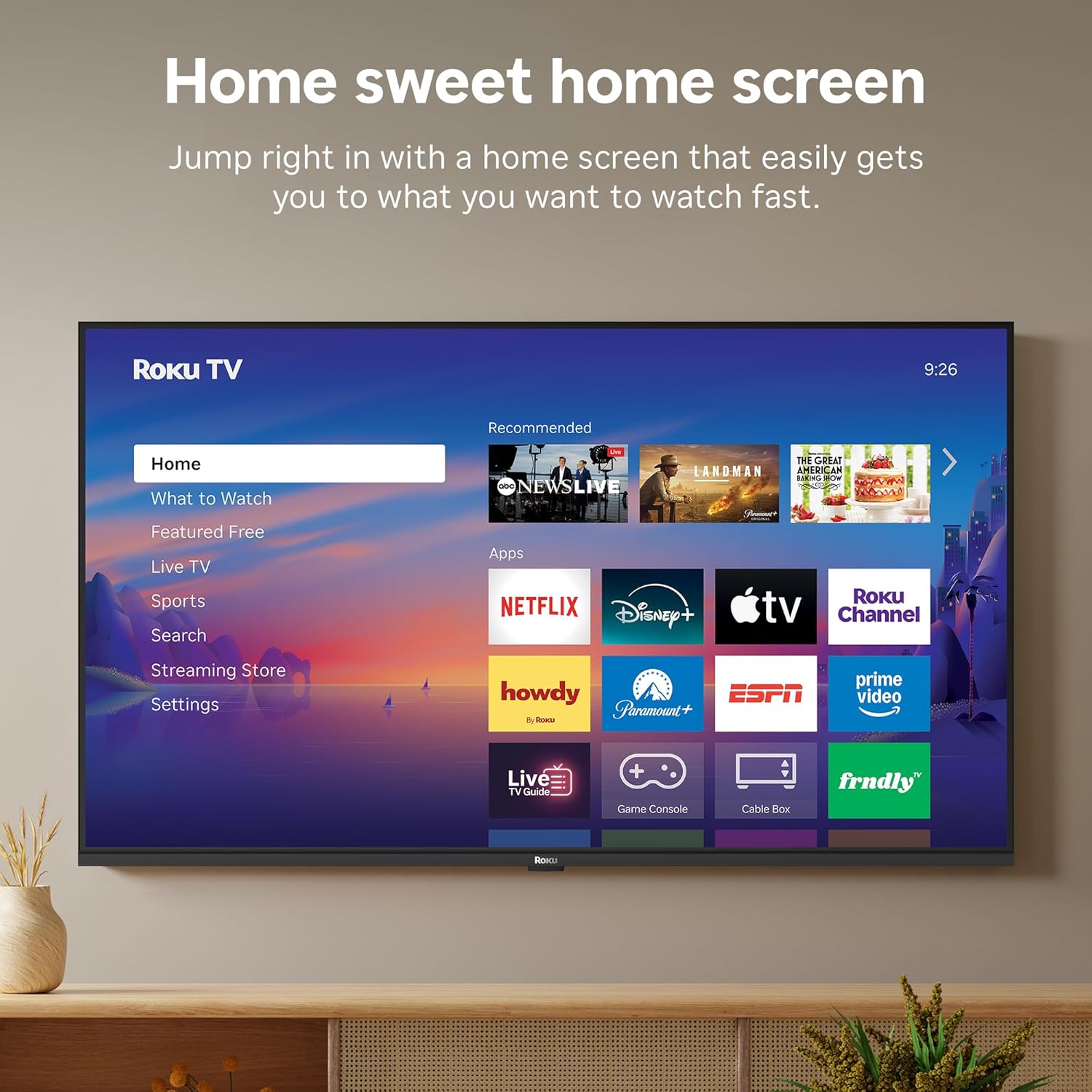 Roku Smart TV 2026 – 43-Inch Select Series, 4K HDR TV – RokuTV with Voice Remote – Flat Screen LED Television with Wi-Fi for Streaming Live Local News, Sports, & Movies – Bluetooth Headphone Mode - Image 7