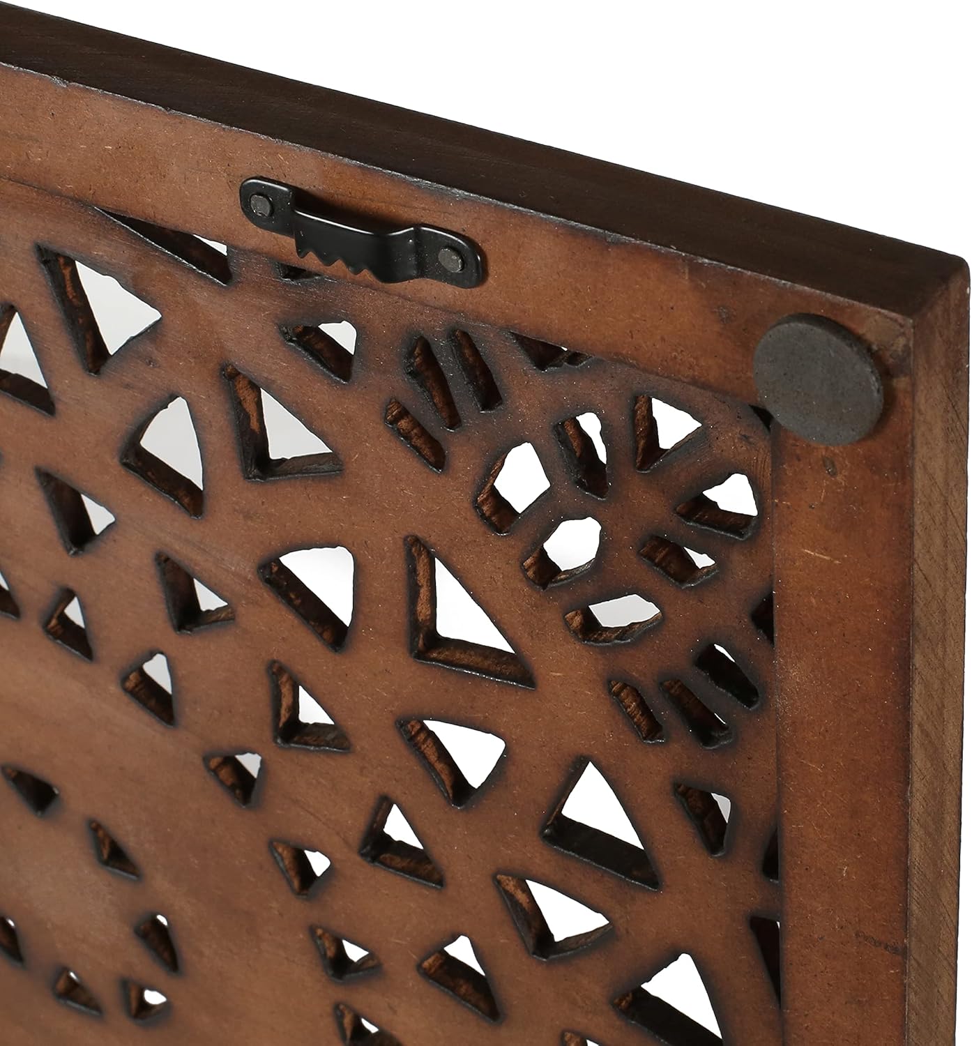 Wooden Designer Wall Hanging Plaques/Wall Plaque Wall Décor Plaques Set of 4-16x16 Inch - Burnt, Elegant Sculpture Wall Décor Panel to Enhance the Décor of Your Room or Office - Image 8