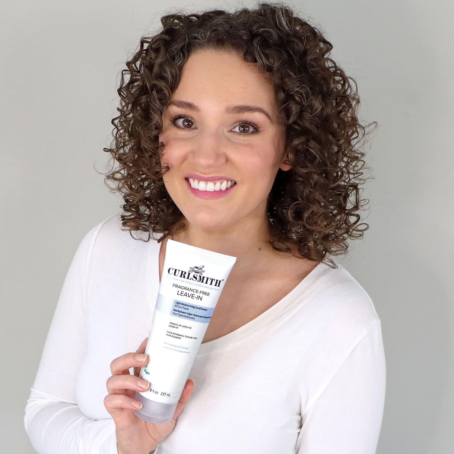 CURLSMITH Fragrance-Free Leave-In Conditioner - Hydrates and Smooth Cuticles, Lightweight Texture for Silky-Soft Curls (8 oz) - Image 7