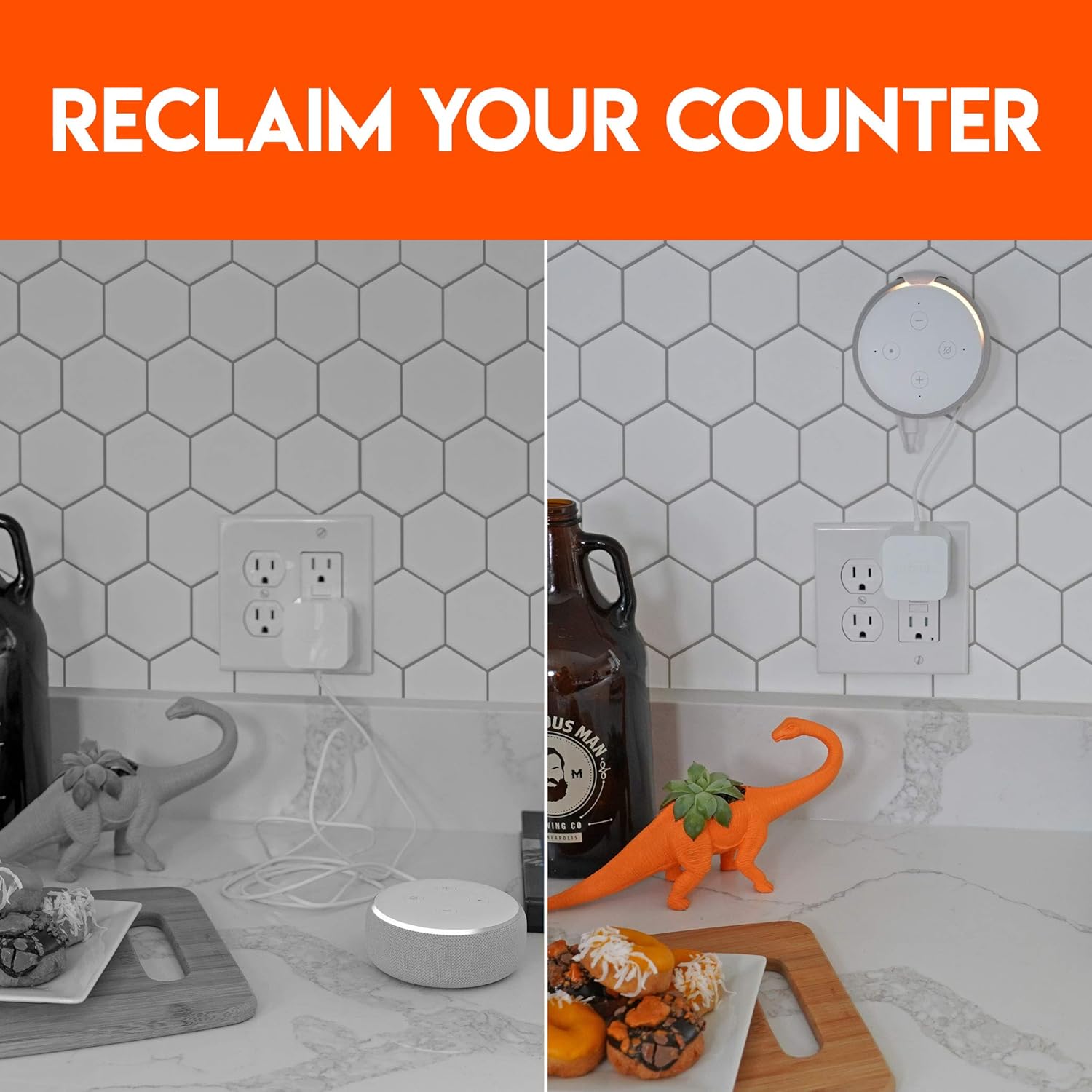 Made for Amazon Mount for Echo Dot (3rd Gen) - White - Image 3