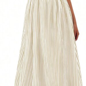 PRETTYGARDEN Women’s Maxi Dress Summer Striped Sundress 2026 Spring Smocked A Line Long Flowy Beach Vacation Party Dresses
