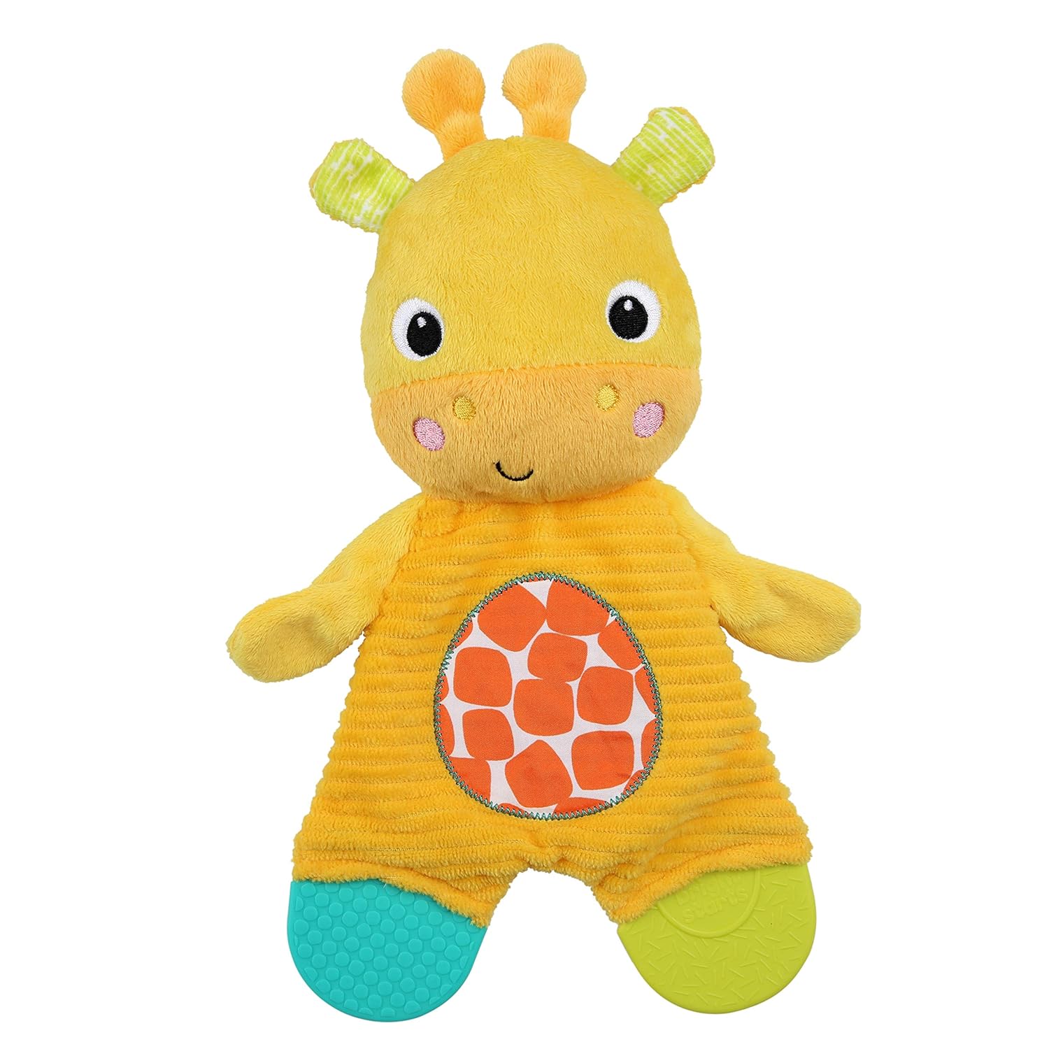Bright Starts Snuggle & Teethe BPA-Free Crinkle Teething Plush Baby Toy - Giraffe - Image 4