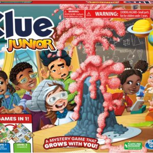 Hasbro Gaming Clue Junior Board Game | 2-Sided Gameboard, 2 Games in 1 | 2 to 6 Players | Mystery Games for Kids | Back to School Gifts | Classroom Preschool Games | Ages 4+