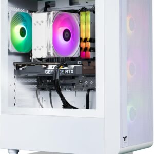 Thermaltake LCGS Quartz i1460 Gaming Desktop (Intel Core™ i5-14400F, ToughRam DDR4 3600Mhz 16GB RGB Memory, NVIDIA GeForce® RTX 5060, 1TB NVMe M.2, WiFi, Windows 11) S2QT-B760-560-LCS