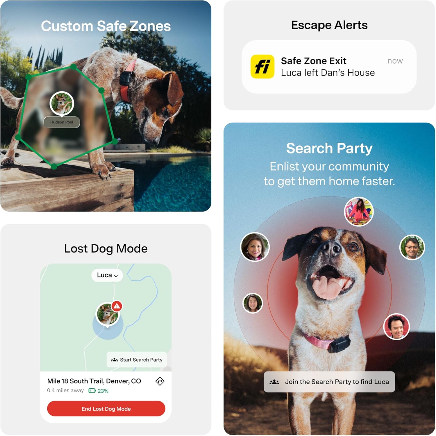 Fi Mini GPS Tracker for Dogs — 12-Month Membership Included — Smart Pet Tracking Collar Attachment — Lightweight, Virtual Fences, Escape Alerts, Step & Health, Waterproof - Image 4