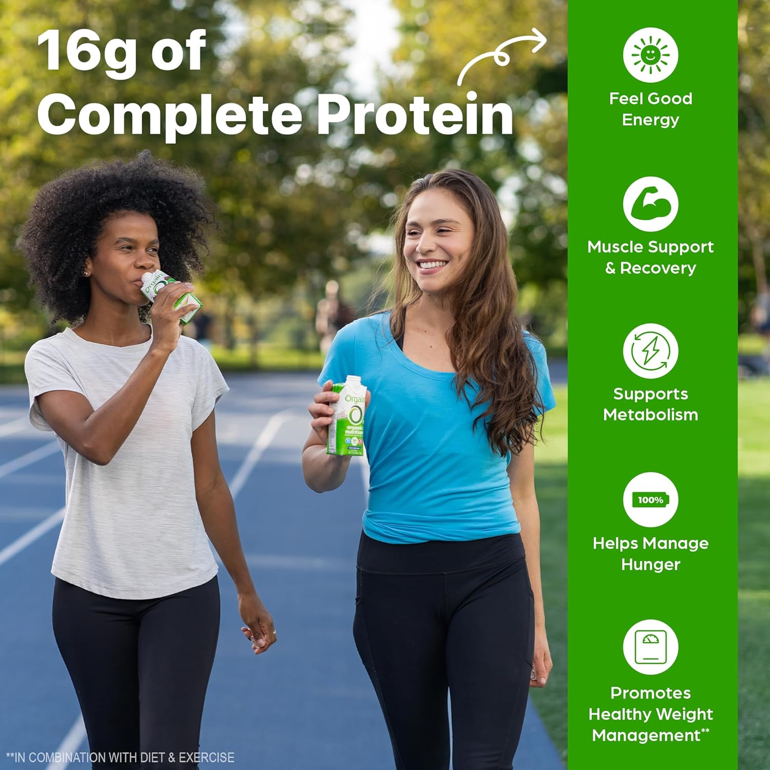 Orgain Organic Nutritional Shake, Vanilla Bean - Meal Replacement, 16g Protein, 20 Vitamins & Minerals, Gluten Free, Soy Free, Kosher, Non-GMO, 11 Ounce, 4 Count (Packaging May Vary) - Image 4