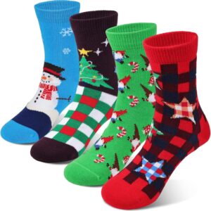 COTTON DAY Kids Boys Crew Dress Socks Bright Colorful Pattern Graphic Print