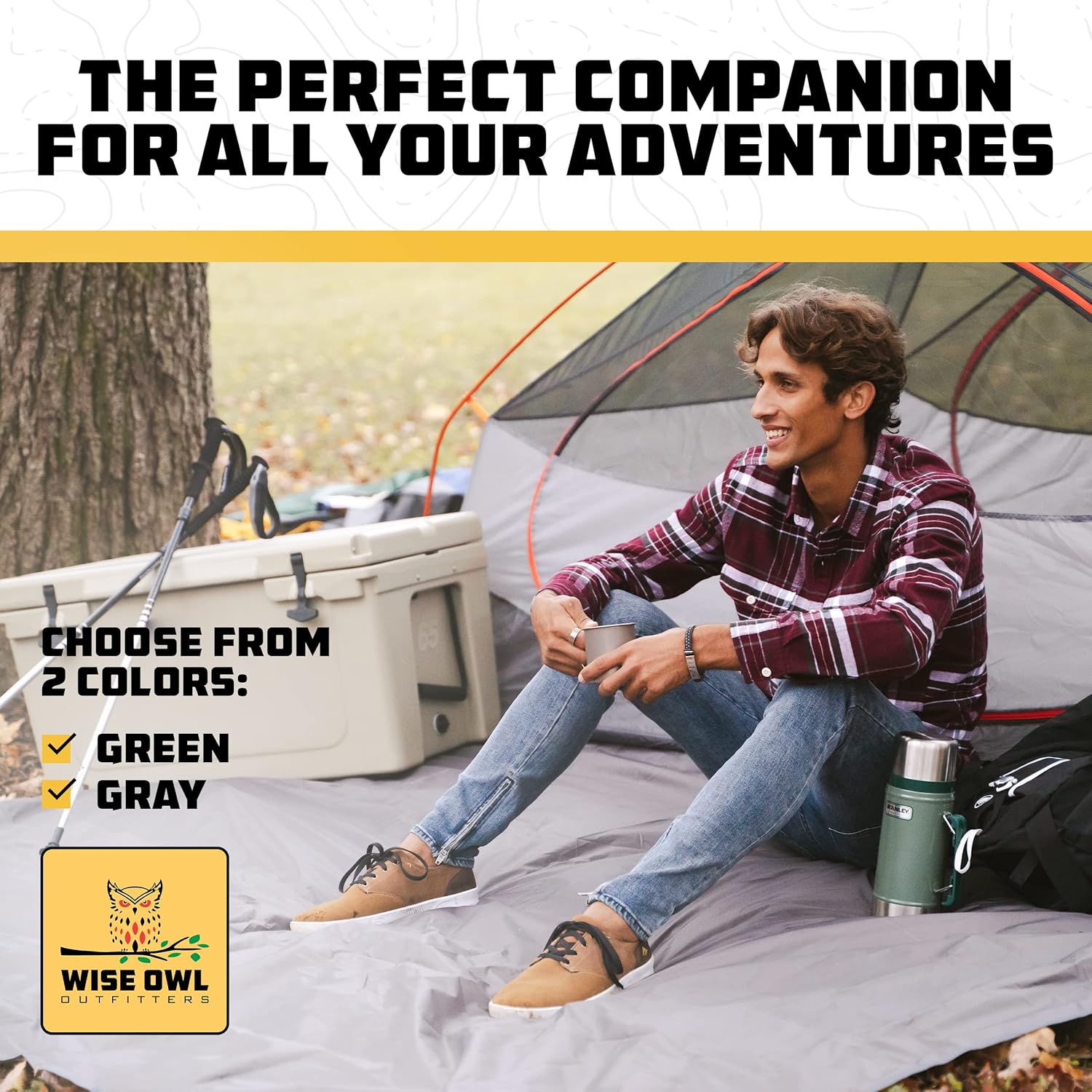 Wise Owl Outfitters Camping Tarp – Waterproof Ultralight Ground Sheet, Tent Footprint & Tent Accessories for Campers, Backpackers, Hammocks & Outdoor Adventure Gear - Image 8