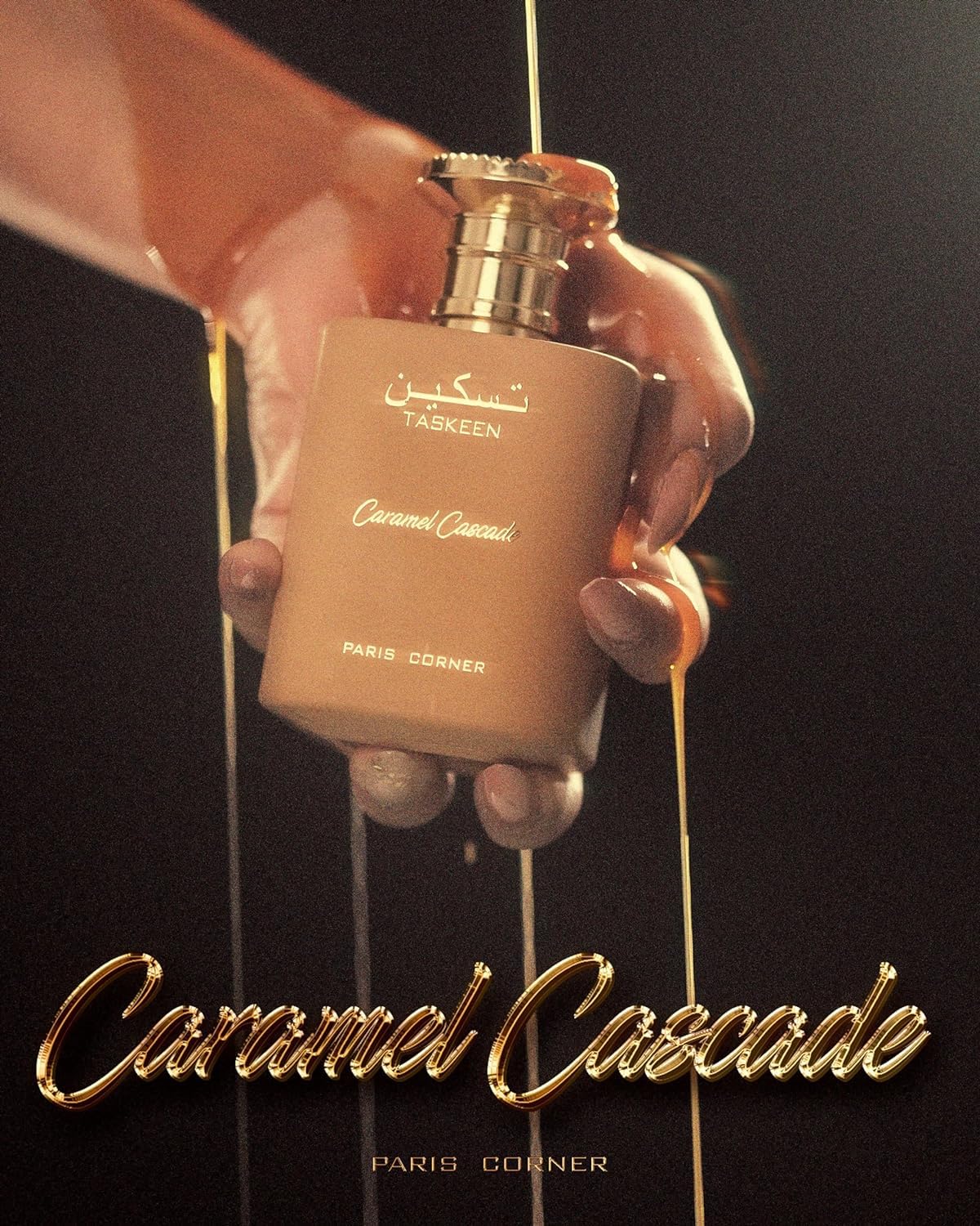 Paris Corner | Taskeen Caramel Cascade EDP - 3.4 Fl Oz | Sweet Elegance Perfume for Women and Men | Unisex Fragrance Featuring Caramel, Milk, Tonka Bean & Honey - Image 5