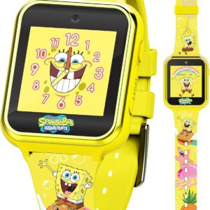SpongeBob SquarePants Kids Smart Watch Touchscreen with Camera Games Stopwatch Alarm Fitness Tracker Photo Video Recorder – Fits Wrist Sizes 5.5″ to 8″