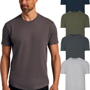 True Classic Mens T-Shirts – Curved Hem Tee Mens, Hipster Shirts for Men, Long Tail T Shirts for Man, Drop Cut Lounge/Sleep