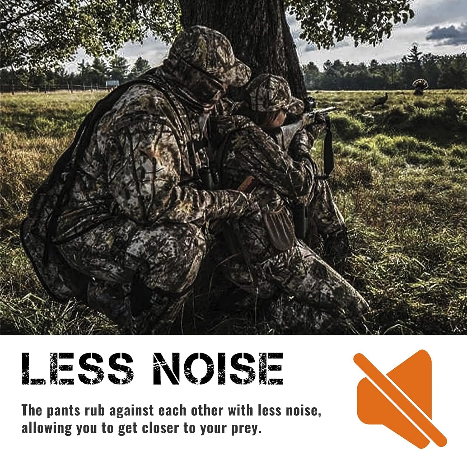 Hunting Jacket for Men Quiet Hunting Camouflage Clothing Hoodie Camo Coat Water-Repellent Windproof - Image 7