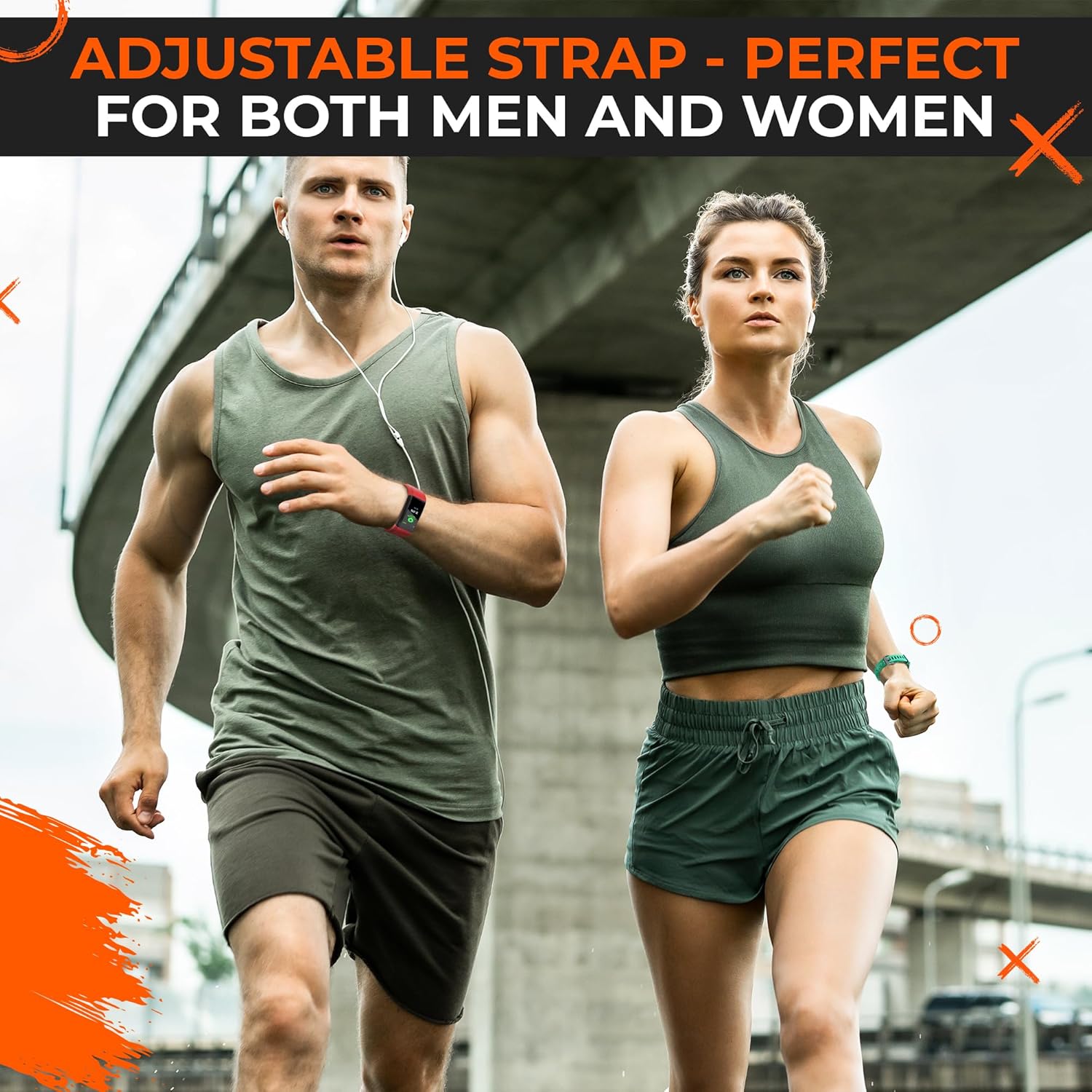 Reluen 5 Pcs Fitness Tracker Id115plus Hr Replacement Band - Wrist Band Fitness Watch Bands Replacement - Bands Smart Watch Bands Replacement Wristband - Image 9