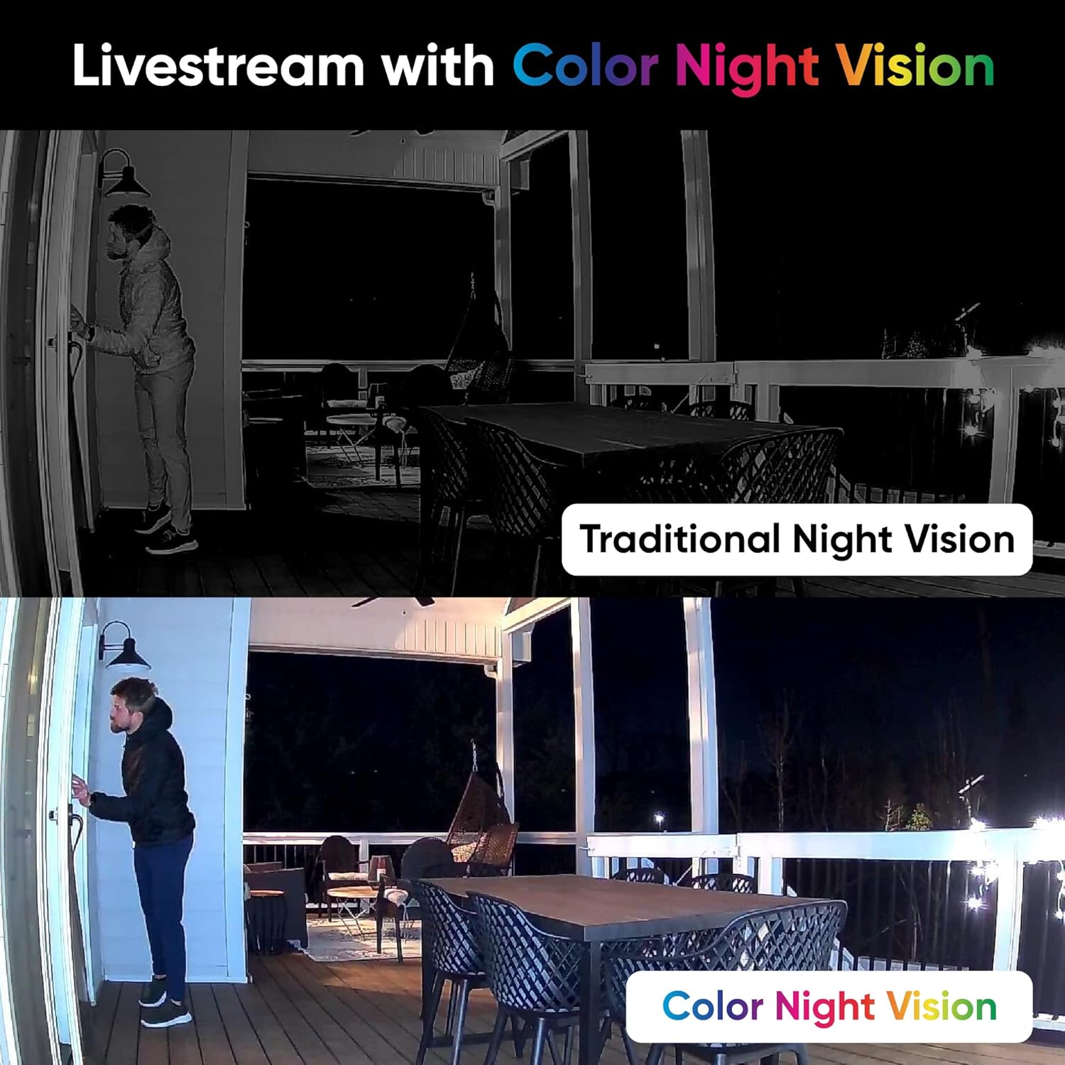WYZE Cam OG Indoor/Outdoor 1080p Wi-Fi Smart Home Security Camera with Color Night Vision, Wired, Motion Detection, 2-Way Audio, Compatible with Alexa & Google, White (2-Pack), Free Expert Setup - Image 3