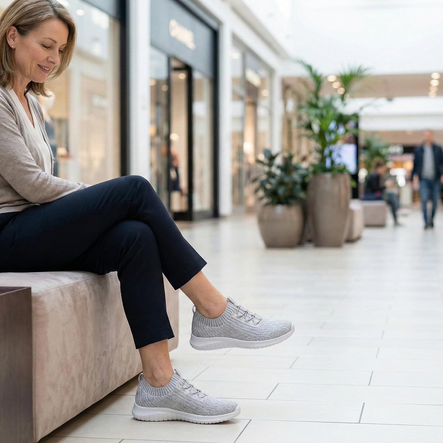 TIOSEBON Women's Slip On Walking Shoes Lightweight Casual Running Sneakers - Image 4