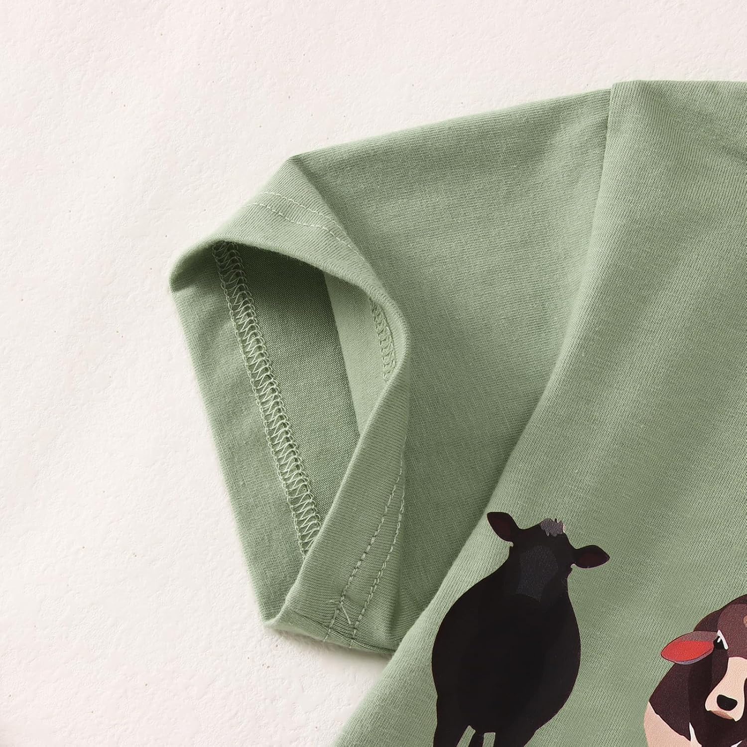 MODNTOGA Toddler Boy Cute Cow Graphic T-Shirt Kids Baby Funny Cow Print Farm Shirt Little Cowboy Short Sleeve Summer Tee Tops - Image 5