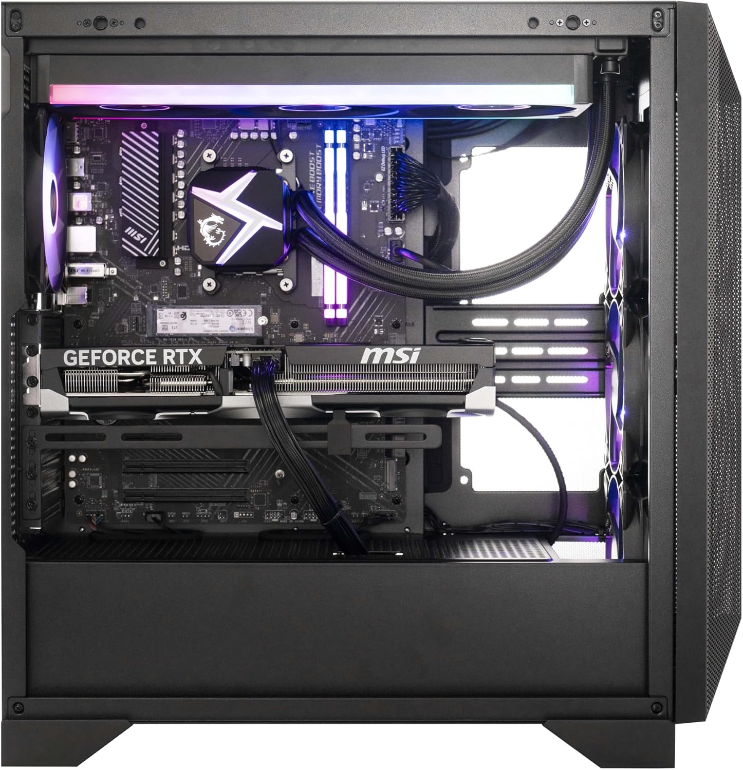 msi Aegis ZS2 Gaming Desktop: AMD Ryzen R9-7900X, GeForce RTX 5070, 32GB DDR5, 2TB M.2 NVMe, Liquid Cooling, VR-Ready, WiFi 7, Windows 11 Home: C7NVP-1435US - Image 6