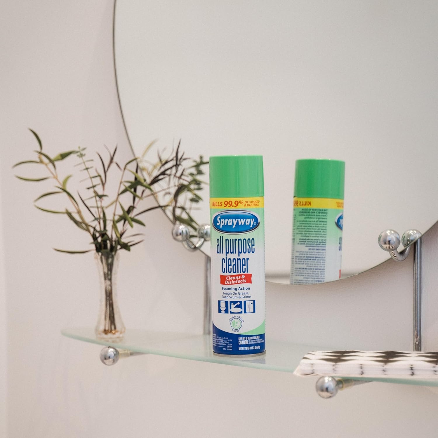 Sprayway All Purpose Disinfectant Cleaner, Foaming Action, 19 Ounce - Image 4