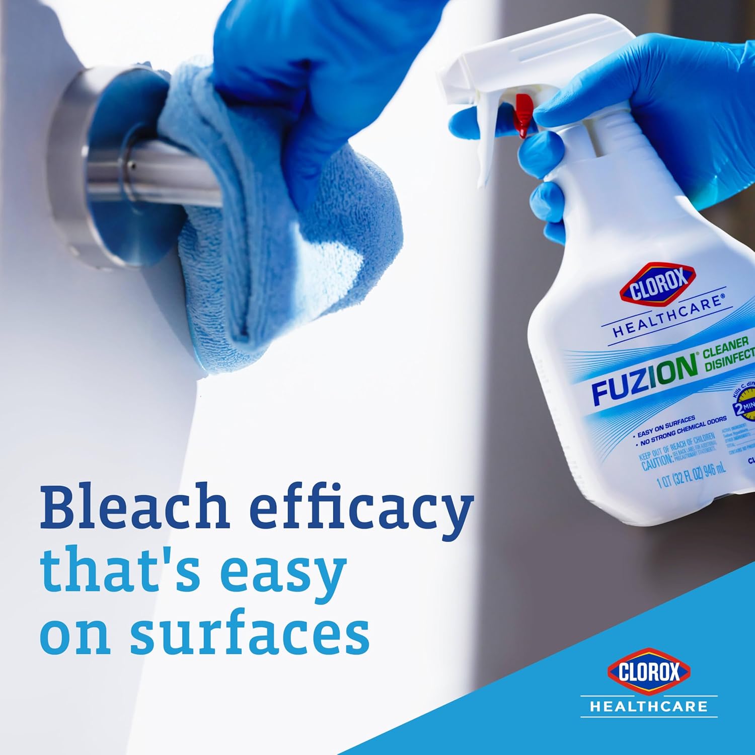 Clorox Healthcare Fuzion Cleaner Disinfectant Spray, 32 Fluid Ounces, Pack of 9 (Package May Vary) - Image 5