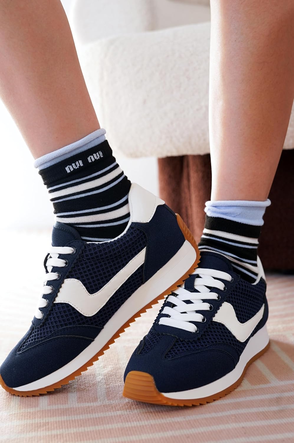 Project Cloud Fashion Sneakers for Women 2026 – Lightweight Lace-Up Shoes for Women with Memory Foam Insoles – Trendy Womens Shoes – Non-Slip, Comfortable Womens Sneakers (Madison) - Image 2