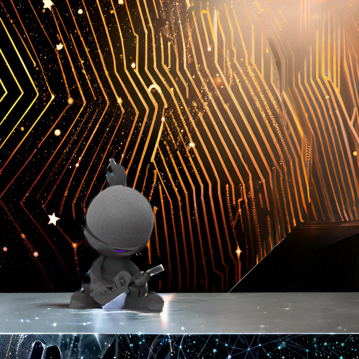 Splin Table Stand Holder Compatible with Amazon Alexa Smart Speaker Echo Dot (4th and 5th gen.) and Apple HomePod Mini, Star Boy - Image 6