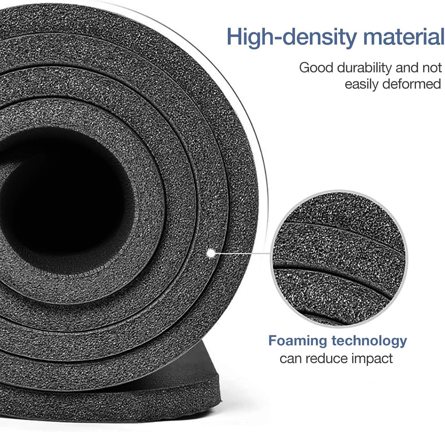 Yoga Mat Non Slip NBR Extra Thick Yoga Mat, 72"L x 32"/24"W x 0.6"/0.4"TH (185cm x 80cm/61cm x 15mm/10mm), Anti-Tear Exercise Mat with Carrying Strap and Bag, Workout Mats for Yoga, Pilates - Image 4