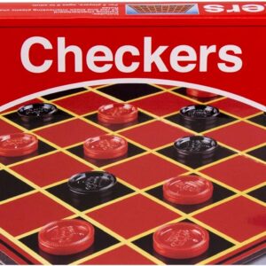 Pressman Checkers — Classic Game With Folding Board and Interlocking Checkers, 2 Players