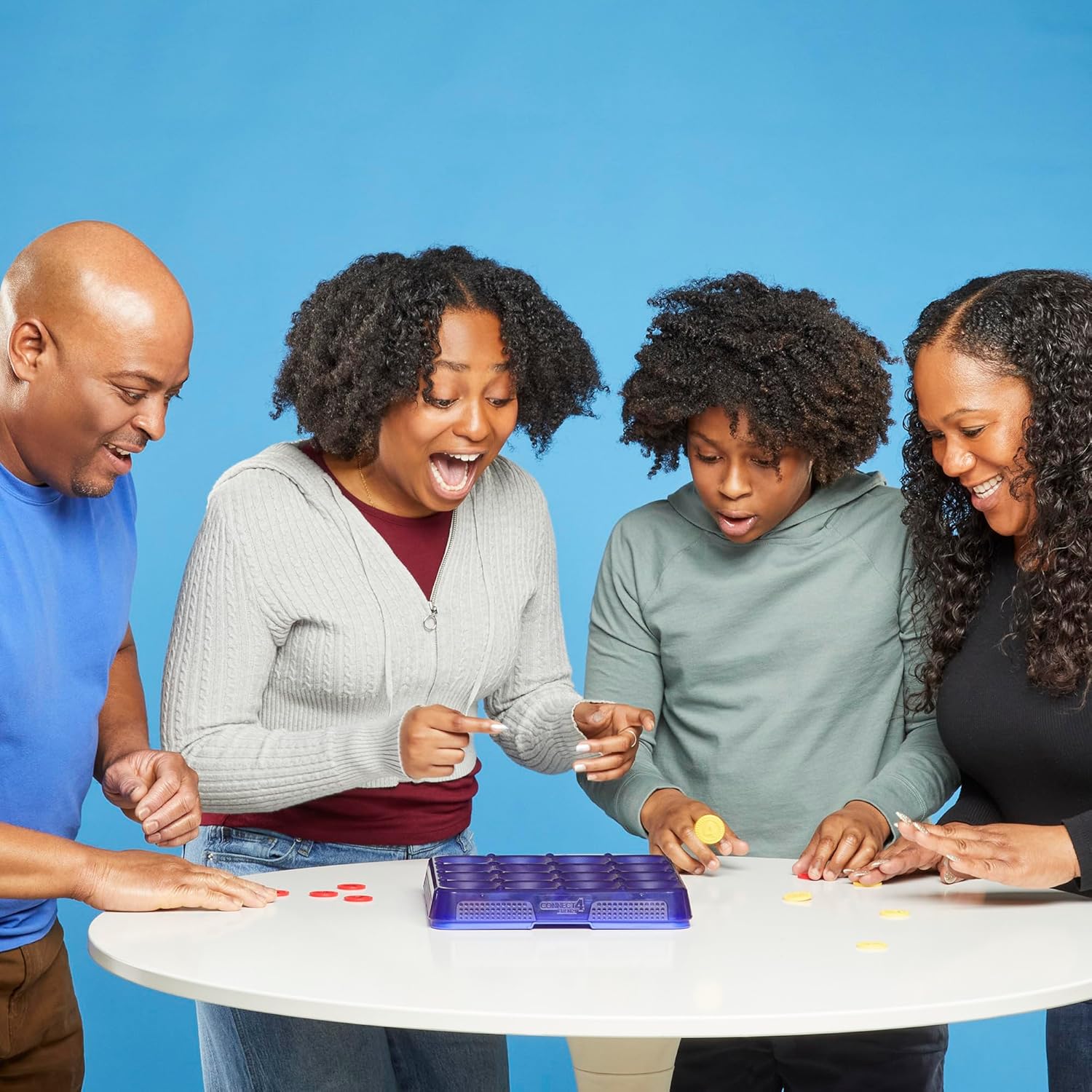 Connect 4 Frenzy Game | Bounce Discs 4 The Win | Family Party Games for Kids, Teens, and Adults | Ages 8+ | 2 to 6 Players | 10 Mins. | Portable Games - Image 11