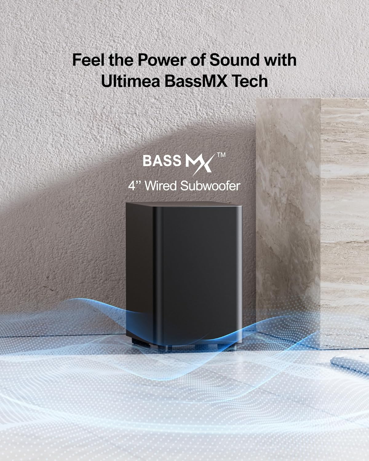 ULTIMEA 5.1ch Sound Bar with Dolby Atmos, Surround Sound System for TV, App Control, Home Theater Sound System, TV Soundbar with Subwoofer, 2 Surround Speakers, HDMI eARC/Opt/AUX/BT, Aura A50 Pro - Image 7