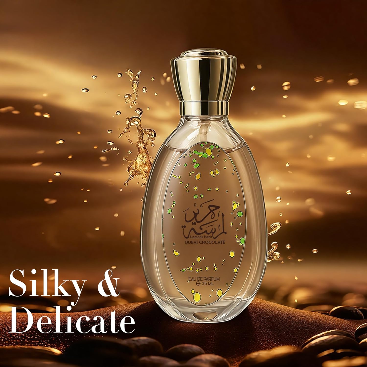Dubai Chocolate Unisex Perfume Gourmand Scent with Pistachio, Caramel, Long Lasting Arabian Fragrance, Luxurious Unisex Scent for Women & Men Daily Use Cologne (Chocolate 35ml) - Image 6
