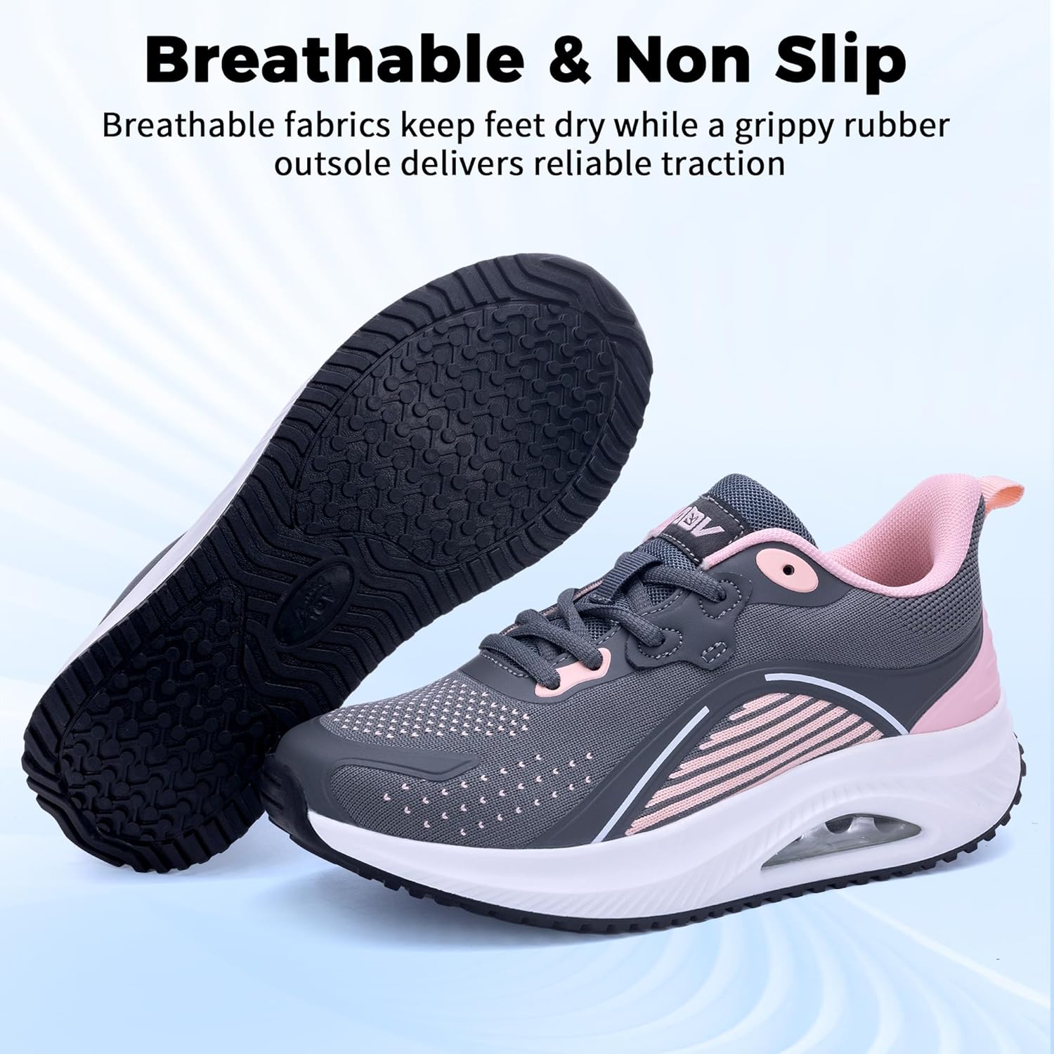 Womens Walking Shoes Arch Support Plantar Fasciitis Shoes Orthotic Tennis Sneakers for Pain Relief - Image 6