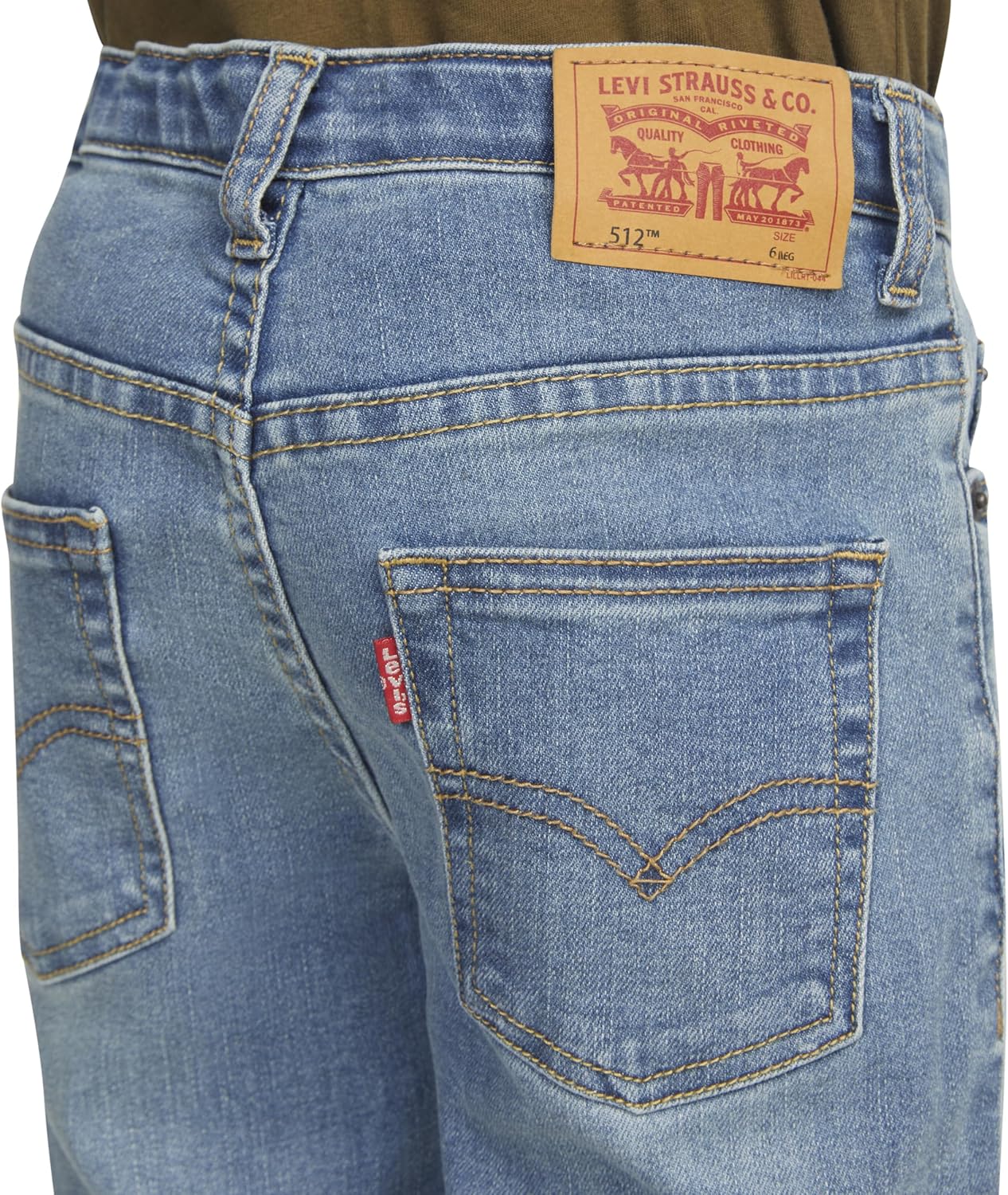 Levi's Boys 512 Skinny Taper Fit Performance Jeans - Image 8