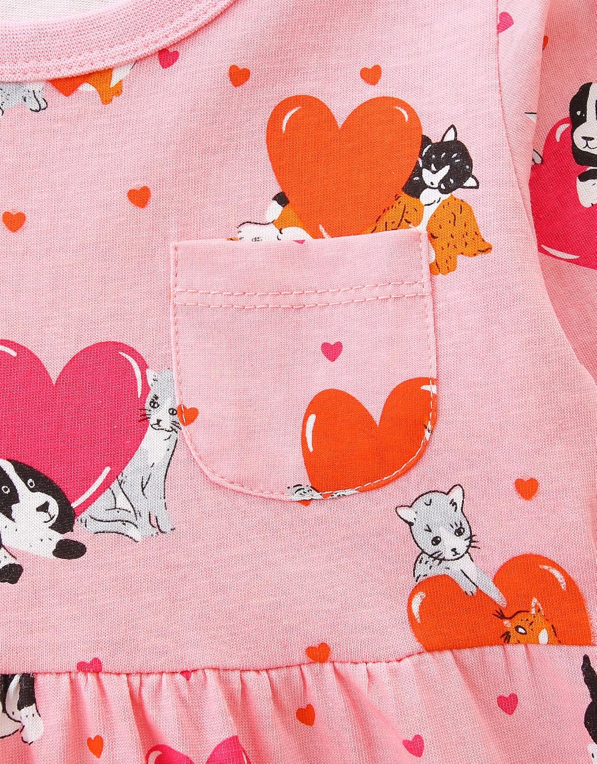 Bumeex Toddler Girl's Long Sleeve Dresses 2-7Y - Image 3