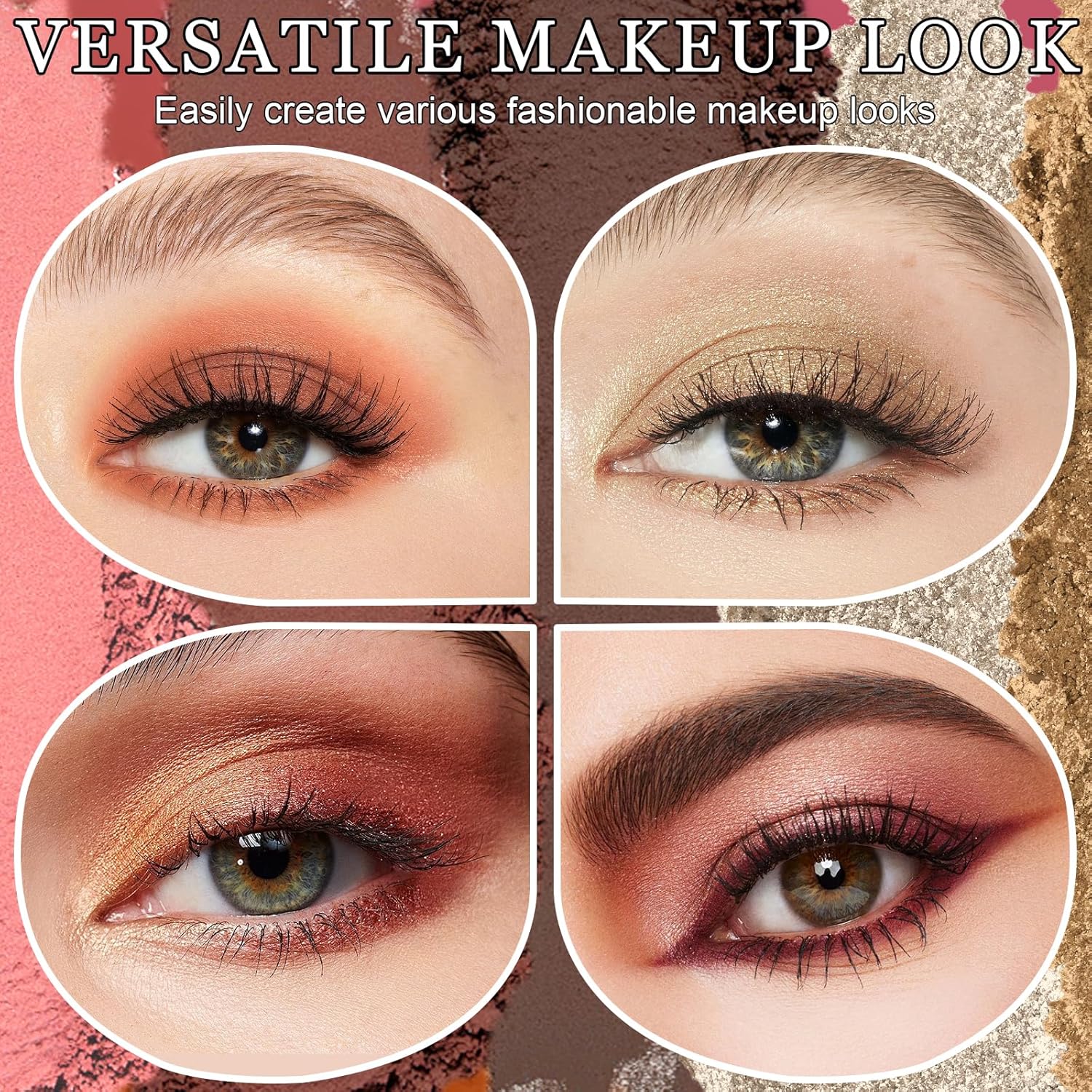 O'CHAIN Professional 40 Colors Eyeshadow Makeup Palette, Matte Shimmer Glitter Eye Shadow Pallet Valentine's Gift, Highly Pigmented Colorful Powder Long Lasting, Cruelty-Free - Image 5