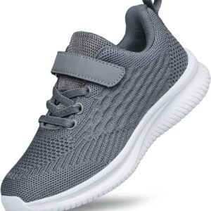 Boys Girls Sneakers Non-Slip Lightweight Running Shoes for Kids Breathable Tennis Shoes for Toddler/Little/Big Kid