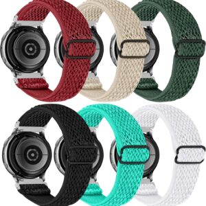 FitTurn [6pack Compatible with Cubitt Jr Smart Watch Fitness Tracker for Kids Bands Elastic Adjustable Nylon Fabric Strap Replacement Bracelet Stretch Soft Strap Wristbands Loop Accessories
